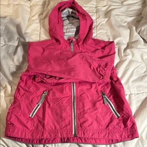 Hanna Andersson Bright Pink Raincoat with Hood